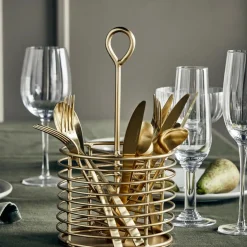 Aufbewahrung, HDLela, Antikes Messing-Finish