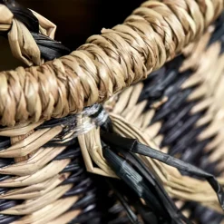 Aufbewahrungskorb, HDIsa, Natur;Schwarz