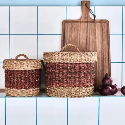 Aufbewahrungskörbe, HDRangi, Braun