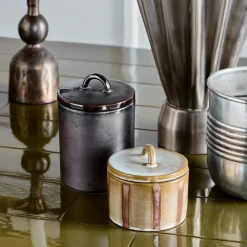 Aufbewahrungsschachteln, HDTallic, Schwarz;Braun;Sand