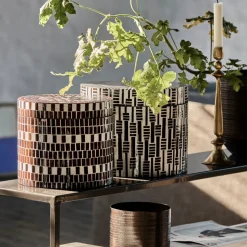 Aufbewahrungsschachteln, HDLango, Braun;Natur