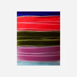 Band, HDVelvet, Blau;Koralle;Dunkelgrün;Lila;Hellblau