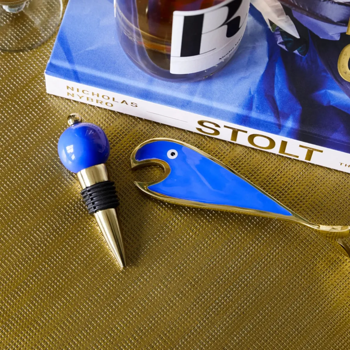 Bar-Zubehör, HDOpen, Gold;Blau