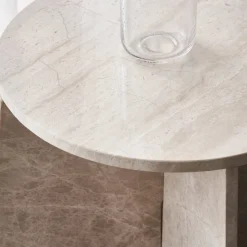 Beistelltisch, HDMarb, Beige