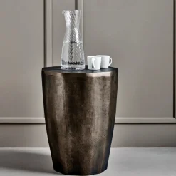 Beistelltisch, HDMeta, Antikes Messing-Finish