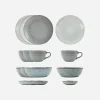 Brunch-Set, HDRustic, Grau;Blau
