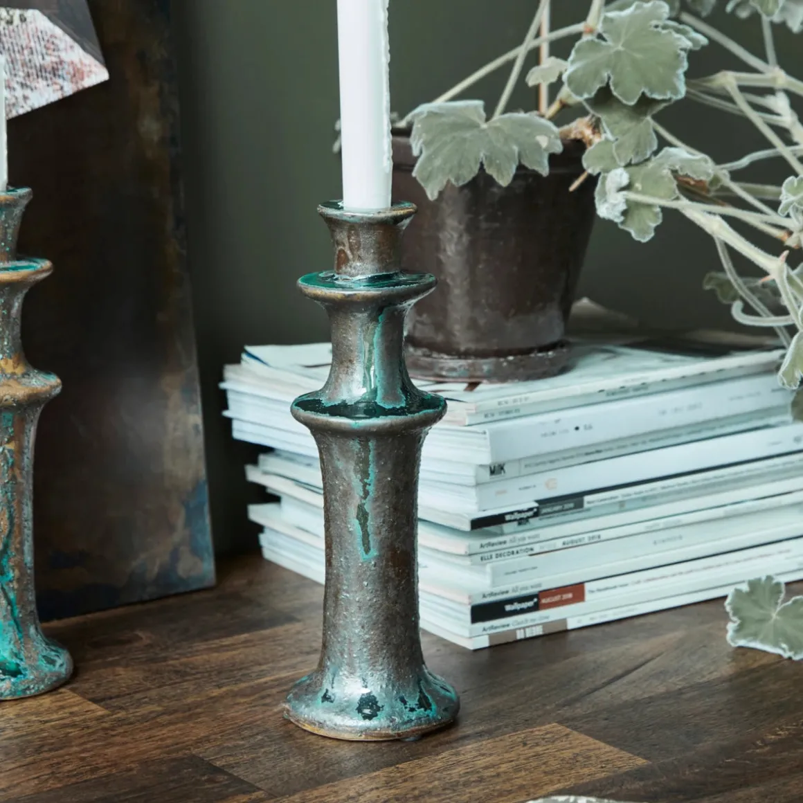 Candle stand, HDRaag, Green