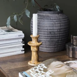 Candle stand, HDRaag, Yellow