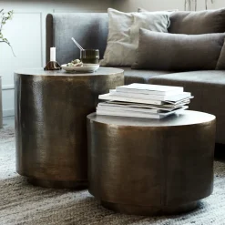 Couchtisch, Rota, Antikes Messing