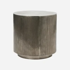 Couchtisch, Rota, Gebürstetes Silber