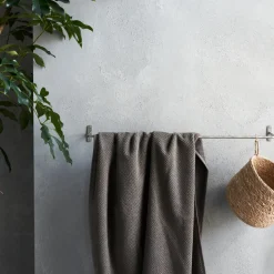 Handtuchhalter, HDWelo, gebürstetes Silber-Finish