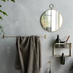 Handtuchhalter, HDWelo, Oberfläche aus gebürstetem Messing