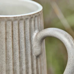 Kanne, HDPleat, Grau/braun