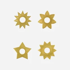 Kerzenringe, HDRing, Antikes Messing-Finish