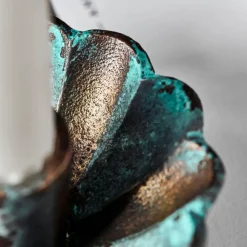 Kerzenständer, HDPli, Antikes Grün