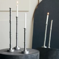 Kerzenständer, Jersey, Silber oxidiert