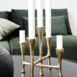 Kerzenständer, Tristy, Messing-finish