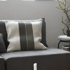 Kissenbezug, Canva & Pete B, Grün/Sand