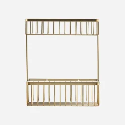 Korb, Bath, Double, Messing gebürstet