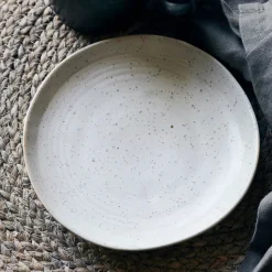 Kuchenteller, Pion, Grau/ weiß