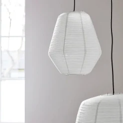 Lampenschirm, Bidar, Weiß