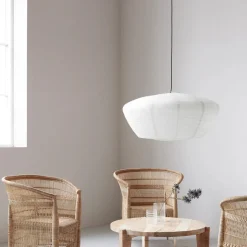 Lampenschirm, Bidar, Weiß