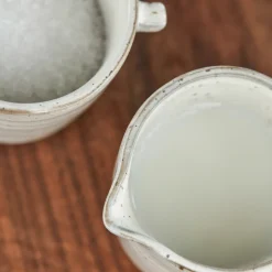 Milk and sugar set, HDPion, Grey;White