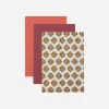 Notizbuch, HDWrite, Beige/Burgundy/Orange