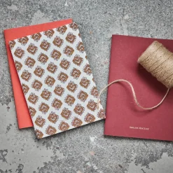 Notizbuch, HDWrite, Beige/Burgundy/Orange