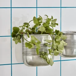 Pflanzer, HDGroove, Antiksilber-Finish