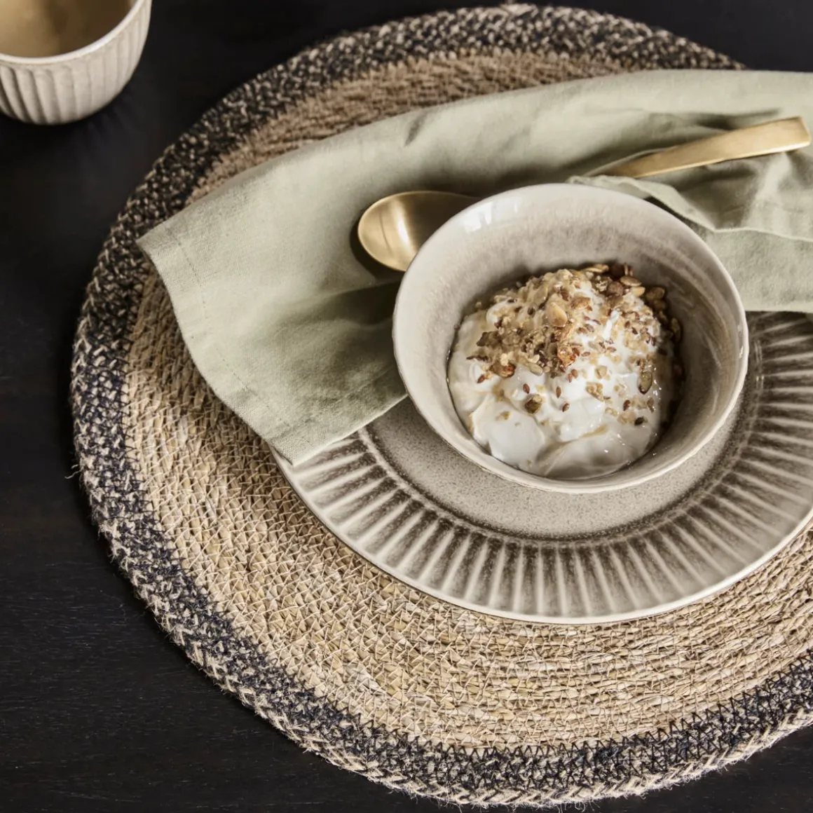 Placemat, HDSpace, Black;Natural