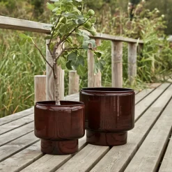 Planter, HDPile, Brown