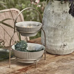 Plate stand, HDSana, Antique brass finish