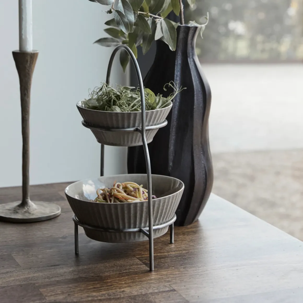 Plate stand, HDSana, Silver finish