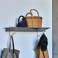 Regal, HDWally, Antikes Messing-Finish;Schwarz