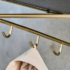 Regal, HDWally, Antikes Messing-Finish;Schwarz