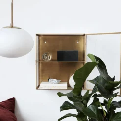 Schrank, HDGlass, Messing