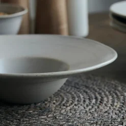 Schüssel / Pastateller, Pion, Grau/ weiß