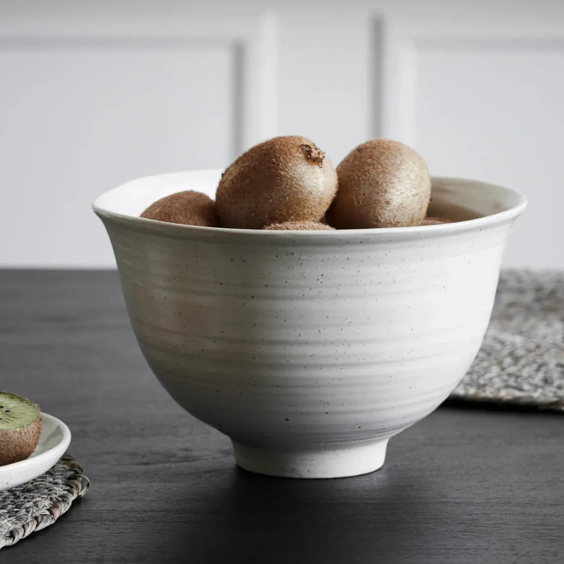 Schüssel, Pion, Grau/ weiß