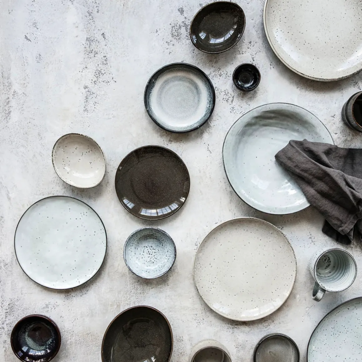 Schüssel, Rustic, Grau/Blau