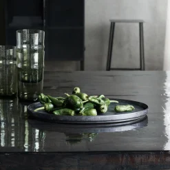 Servierschale, HDPion, Schwarz/Braun