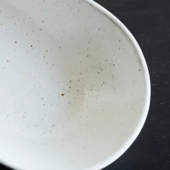 Servierschale, Pion, Grau/ weiß