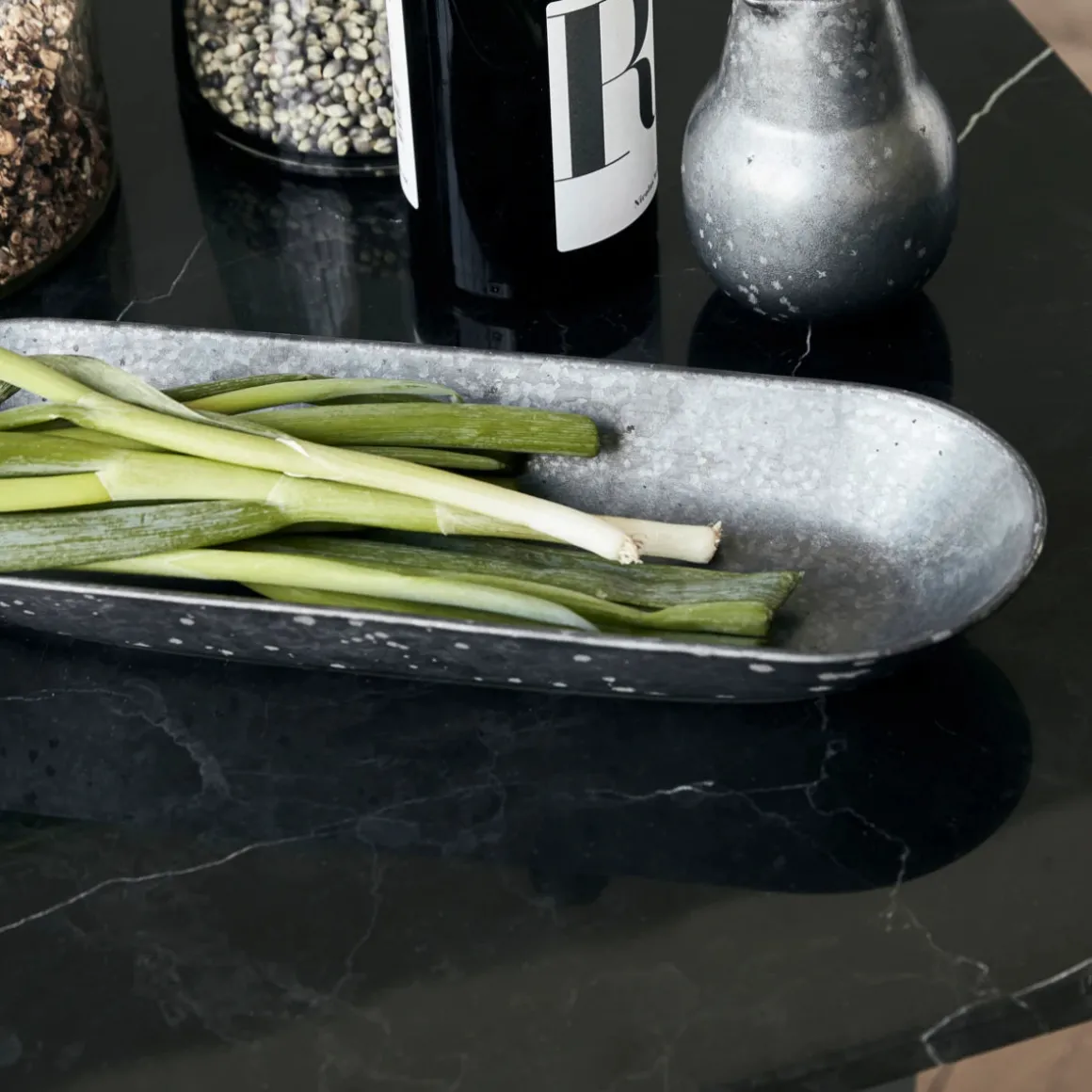 Servierschale, Pion, Schwarz/Braun