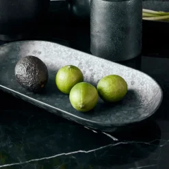 Servierschale, Pion, Schwarz/Braun