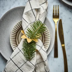 Serviettenringe, HDRing, Antikes Messing-Finish