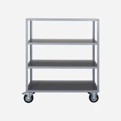 Shelving unit w. 4 wheels, HDTrolley, Grey