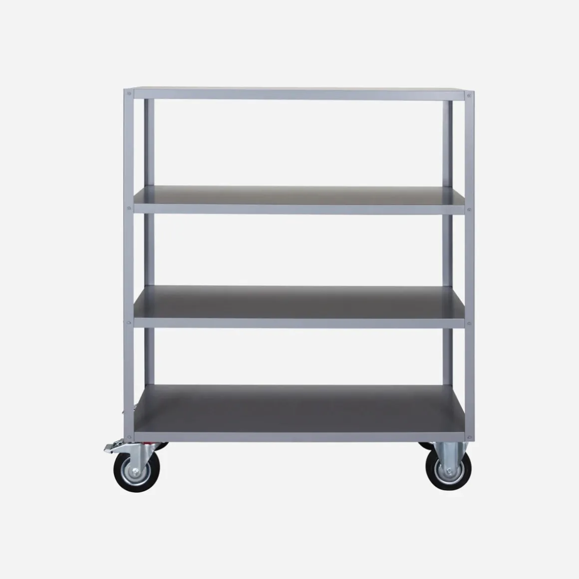 Shelving unit w. 4 wheels, HDTrolley, Grey