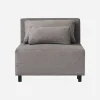 Sofa, Mittelteil, Hazel Night, Grau/braun