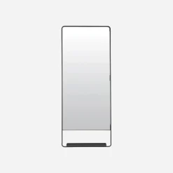 Spiegel mit Ablage, Chic, Schwarz