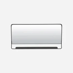 Spiegel mit Ablage, Chic, Schwarz